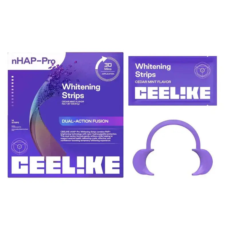 CEELIKE ホワイトニングシート|過酸化物不使用。歯科医院級の白さを、 自宅で・やさしく・30分で。
