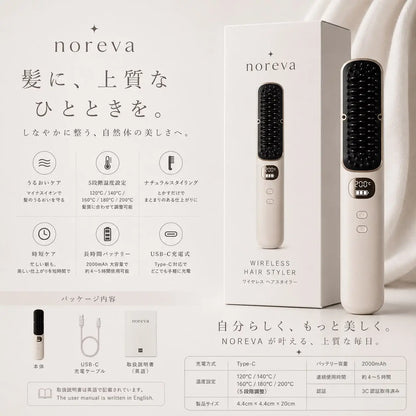 *NOREVA ヘアスタイラー｜自宅で"サロン帰り"の艶髪へ。もう縮毛矯正に通わない。